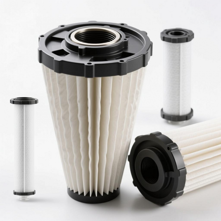 Polypropylene pleated filter cartridge